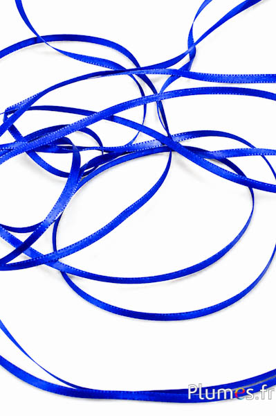 Satinband - Breite 3 mm - blau